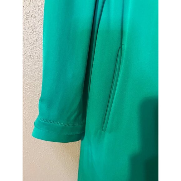 DVF Diane Von Furstenberg Atira Dress 8 Long Sleeve Silk Emerald Green NWT $475 - Picture 10 of 14